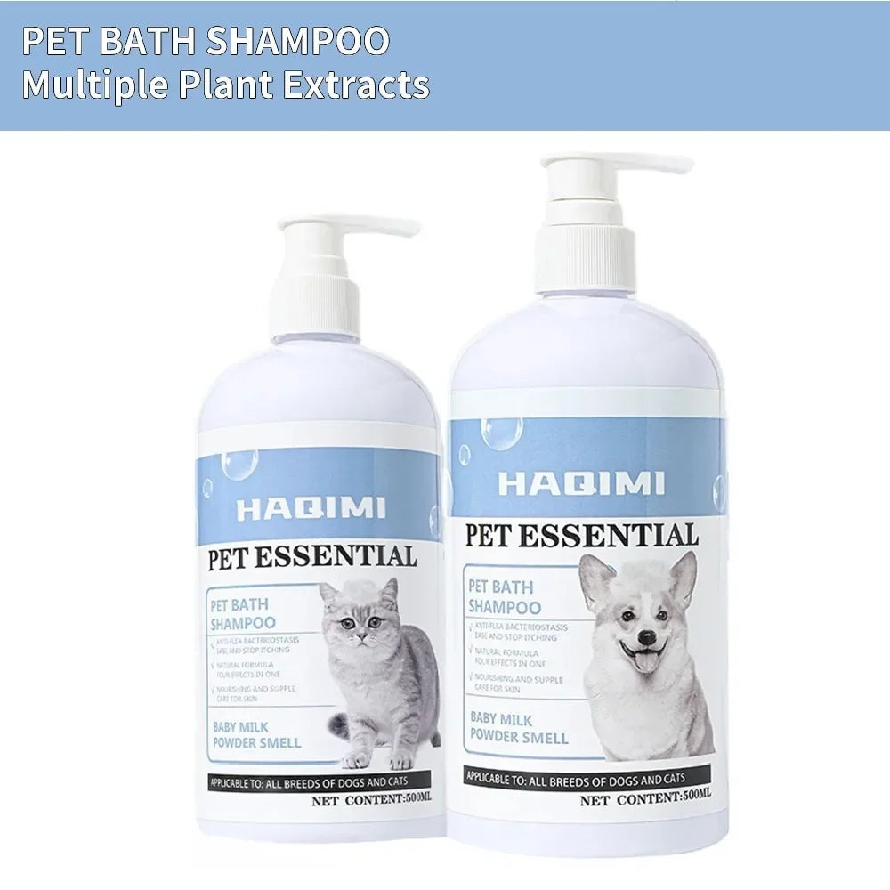 500Ml Pet Bath Shampoo Cats Dogs Shower Gel Gentle Cleansing Deodorant anti Itch Long Lasting Scent Pet Health Cleaning Products
