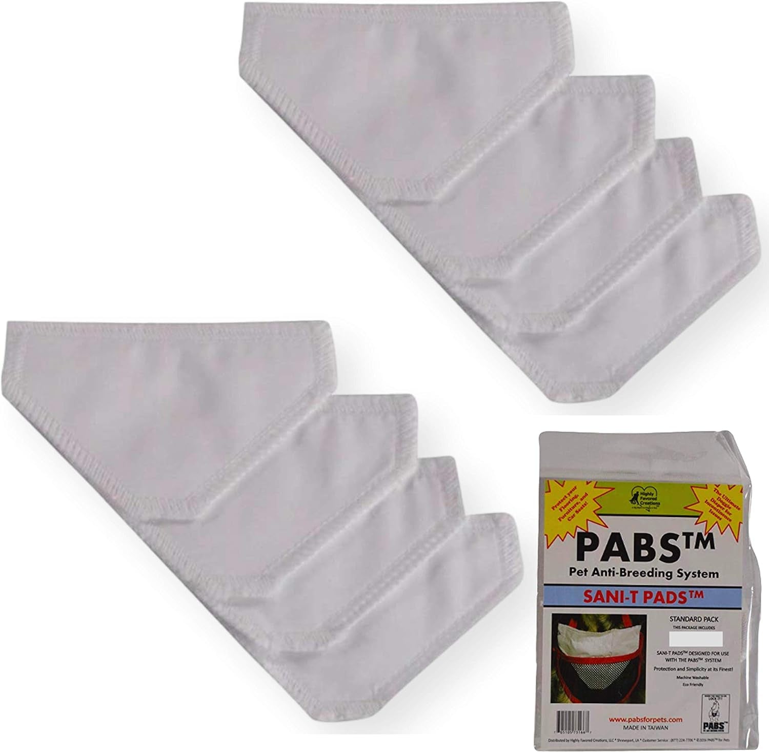 Pet Anti-Breeding System () Sani-T Pad Refill (4 Pack) (8 Sani-T Pads, X-Large)