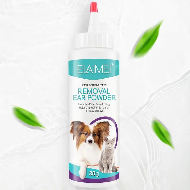 Pet Ear Powder Painless Hair Removal Powder Pet Health Care Ear Cleaner Odor Removal Pet Accessories for Dogs