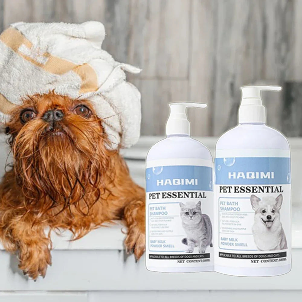 500Ml Pet Bath Shampoo Cats Dogs Shower Gel Gentle Cleansing Deodorant anti Itch Long Lasting Scent Pet Health Cleaning Products