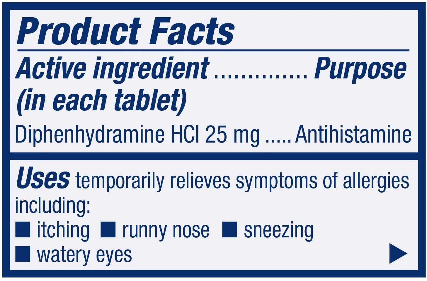 Pro-Sense Itch and Allergy Solutions for Dogs, Antihistamine, 100 Count